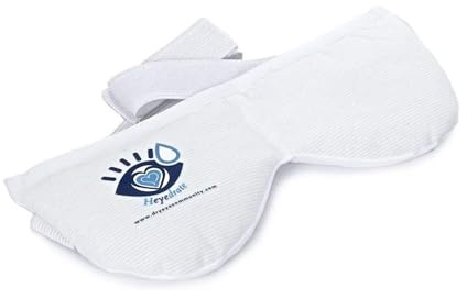 Heated Eye Mask - Soothing Warm Compress for Relief of Irritated Eyes, Dryness, Headaches, Sinus Issues, Allergies, and More | Soothing Warm & Cold Compress for Temporary Relief of Irritated Eyes, Reusable Mask