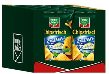 funny-frisch Chipsfrisch Zaziki Style, 10er Pack (10 x 150 g)