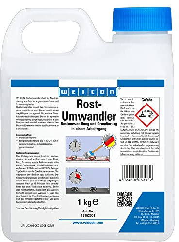 WEICON Rostumwandler Flüssigwirkstoff 1 kg | Stoppt Korrosion im Innen- & Außenbereich