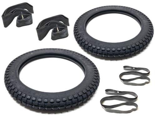 Streetparts 24 Moped Reifen Komplett Satz 2.75-17 2 3/4x17 Zoll für Kreidler Mustang Florett RS RMC K 54 LF LH RMC TM