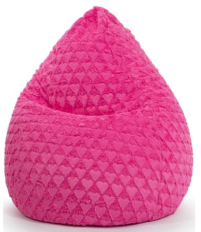 SITTING POINT only by MAGMA Sitzsack Fluffy Hearts XL ca. 220 Liter pink