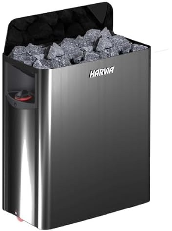 Harvia The Wall Black Steel - Estufas de sauna (8 kW)