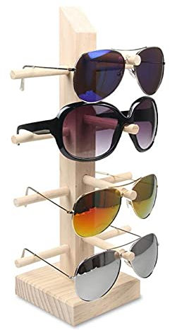 hanxiaoyishop Brillenhalter Sonnenbrille Brillen Brillen Holzanzeige Ständer Regal Brille Display Show Stand Halter Rack 9 Größen Optionen Brillenständer (Color : 4)