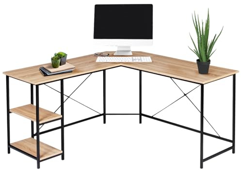IDMarket - Bureau d'angle en Forme de L Detroit Design Industriel