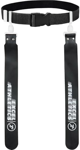 Excel Athletics Flag Football Set, Adjustable Flag Football Belts for Youth, Kids & Adults with 1 Belt & 2 Flags (White)