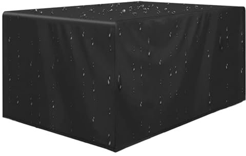 HYFBH Abdeckung für Gartenmöbel,90x90x90cm Gartenmöbel Abdeckung, Gartentisch Abdeckung Schutzhülle Gartenmöbel Winterfest 420D Oxford Gewebe Abdeckplane Gartenmöbel Set, Winddicht, Anti-UV