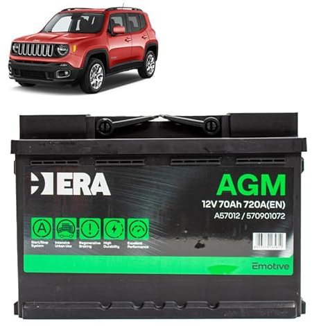 Batteria 70Ah A.G.M. per Jeep Renegade 2.0 CRD gasolio 2014+