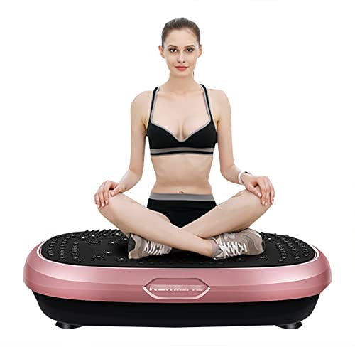 RIEJIN Plaque vibrante Ultra Fine et puissante + 99 Niveaux de Fitness à Domicile Silencieux Haut-parleurs Bluetooth Rangement Facile Design élégant et Compact