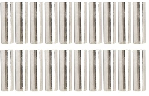 Kupplungsmuttern, Verbindungsmuttern, M5 X 0,8, M5 Runde Verbindungsmuttern, Runde Kupplungsmuttern, 25 Mm Länge, Edelstahl 304, Rostfrei, Korrosionsbeständig, Silber, 20 Stück