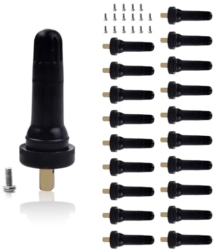 20 Stück Reifendrucksensor Ventil, Reifen Ventilstämme Ersatz Ventil Fuer Reifendrucksensor mit Befestigungsschraube, Reifendruckkontrollsystem TPMS Sensor Ventilschaft für Buick