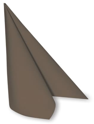DeinPack 50 x Airlaid Serviette 40 x 40 cm braun HORECA - hochwertige Einwegservietten stoffähnlich - Reißfest, Saugstark & Formstabil - ideal für Hochzeit, Partys und Events