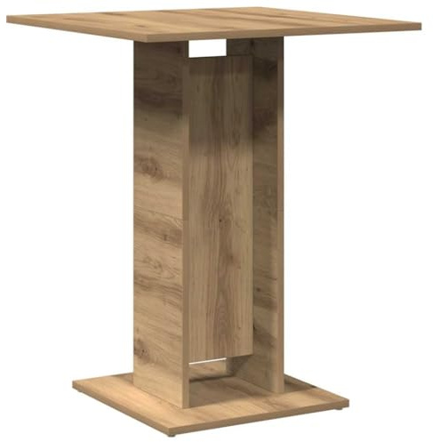 vidaXL Bistro Table Artisan Oak 60x60x75 cm Engineered Wood
