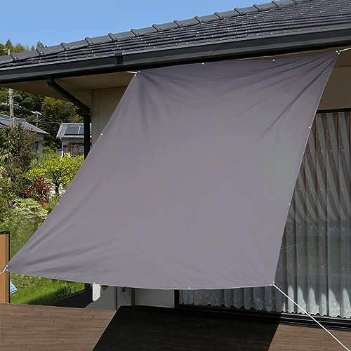 Outdoor Balkon Sichtschutz 130x400cm Wasserdicht Stoff UV-Schutz Terrassenzaun Abdeckung Grau