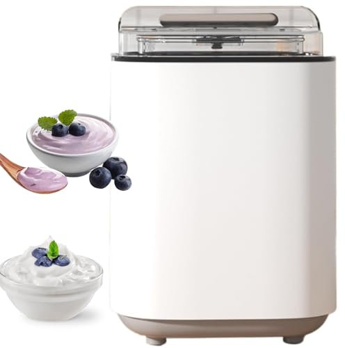 Yogurtera, máquina para Hacer Yogur de 800 ml con Calentamiento a Temperatura Constante y Revestimiento de Acero Inoxidable 304, yogurtera Digital automática para Hacer postres caseros Frescos y
