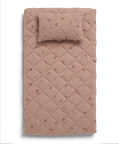 Mamas & Papas Luxury Baby Nappy Changing Mattress with Machine Washable Cover, Removable Towelling Insert & Detachable Pillow, Wildflower