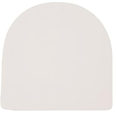 Cojín grueso en forma de U para silla de jardín al aire libre, cojín grueso en forma de U para silla de comedor, jardín, hogar, oficina, interior (50 x 50 x 5 cm, blanco)