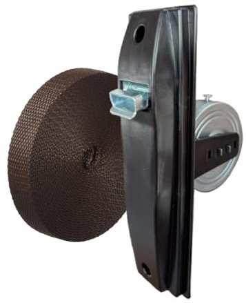 IdeaGenesis - Roller Shutter Winder for Construction Sites and Belt Rollers Bronze for Roller Shutters, Belt Winders and Belt Winders 20mm Universal System (Brown Band, Bronze, Large)