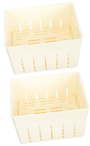 FUNNETOYU 2Pcs Plastic Tofu Box Molds Lightweight and Convenient to Operate Soybean Curd Makers for Homemade Firm Tofu in Kitchen