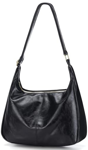 Sightor Hobo Bags for Women Leather Slouchy Bag Ultra Soft Vegan Purse Vintage Shoulder Bag Trendy Everyday Handbag