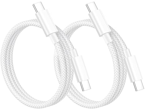 Cable iPhone 17 16 15 [1M/Lot de 2], 60W Cable USBC USBC Charge Rapide Câble Type C cable Chargeur USB C 1M Fil Chargeur iphone Cordon USB C pour iPhone 17 16 Pro Max/16e/16 Plus/15 Plus,iPad,Macbook