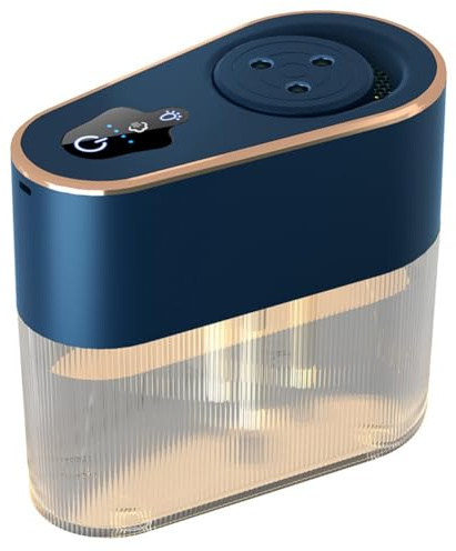 Humidificador doméstico recargable por USB de 2.2 L con tres modos de niebla ajustables, batería de 4000 mAh y funcionamiento silencioso para dormitorio, oficina o sala de estar, color blanco