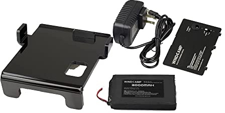 WINDCAMP 3000mAh Batterie au Lithium polymère + Chargeur + Couvercle de Batterie pour YAESU FT-817 Noir