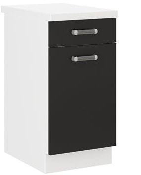 Küchen Unterschrank 40 cm für das Modell,Omega 240 Schwarz + Weiss'