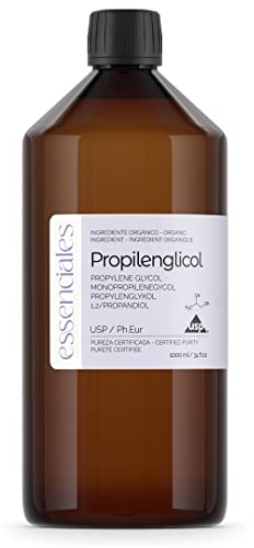 Essenciales – Glicole Propilenico Vegetale USP, Purezza Certificata, 1 Litro, PG Base | Uso Farmaceutico - Grado Alimentare - Svapata