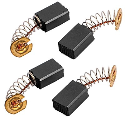 sourcing map Escobillas de Carbón 2 Pares, 13mm x 9mm x 6mm, para Martillo Eléctrico Taladro Motor, Pieza de Reparación de Repuesto