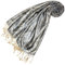 Lorenzo Cana Pashmina Damen Schal jacquardgewebt 100% Seide 70 cm x 190 cm Paisleymuster Seidentuch Fransenschal 78415