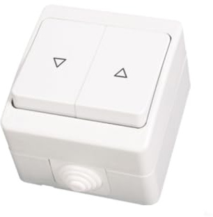 IP54 Interrupteur pour volet roulant Montage en saillie Blanc