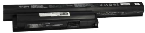 vhbw Akku kompatibel mit Sony Vaio SVE1711AJ | SVE1711C5E, SVE17115FG, SVE17115FGB, SVE1711F1E Notebook (4400 mAh, 10,8 V, Li-Ion)