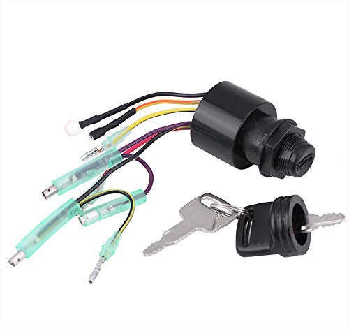 KIMISS Boat Ignition Key Switch Assembly for Mercury Outboard Remote Control Box 87-17009A5