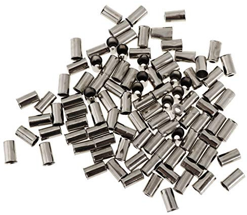 perfk 100pcs Alu Endkappen Endhülsen für Bremszug Schaltzug Bremsseil Fahrrad StromStromkabel Tuning