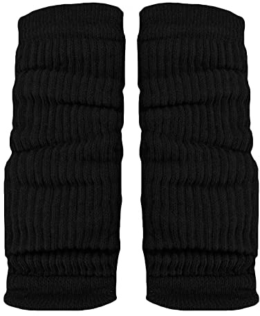 Toocool – Jambières pour Femmes et pour Filles, Idéales pour la Danse, Jambières pour Bébés à la Mode et Chaudes, Guetres Filles et Dames LO-LW01 [Taille unique, Noir]