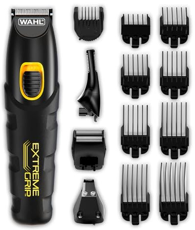 Wahl Extreme Grip 7 in 1 Multigroomer, Bartschneider für Männer, Nasenhaarschneider, Herren Stoppeltrimmer, Körperrasierer, Männliches Pflegeset Körpertrimmen, Pflegeset