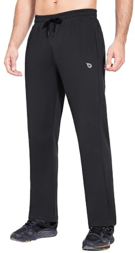 baleaf Jogginghose Herren Outdoor Hosen Winter Fleece gefütterte Outdoorhose Wasserdicht Wanderhose Thermohose Warm Skihose mit Reißverschlusstasche