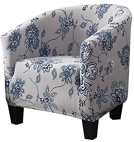 Cocktailsessel Hussen Sesselschoner Sesselüberwurf Sesselhusse Sesselbezug Jacquard Elastisch Stretch Tullsta Bezug für Cafe Stuhl Sessel (Color : #23, Size : 2PCS)