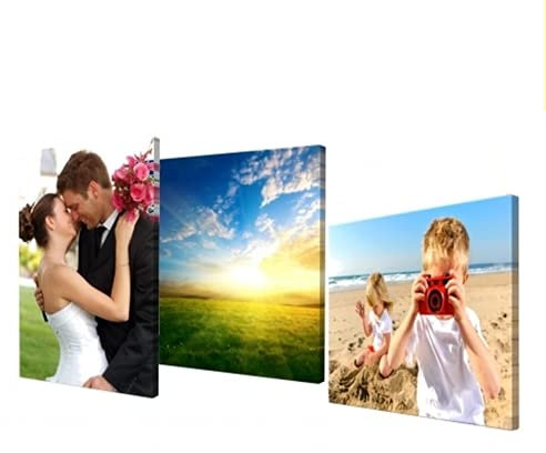 Social Crazy STAMPA SU TELA QUADRO FOTO PERSONALIZZATA - effetto Dipinto Idea Regalo Casa quadro cucina stanza da letto soggiorno (20x20 cm)