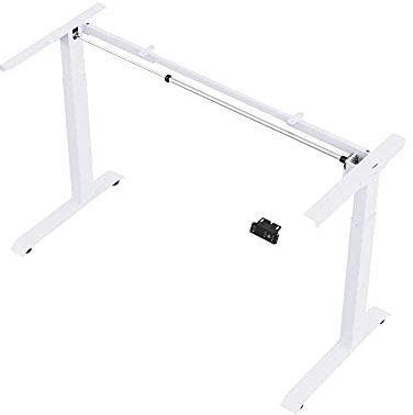 ERGOSPOT ES1C - Elektrisch stufenlos höhenverstellbarer Schreibtisch mit Memory-Funktion sowie einstellbaren Kollisionsschutz und Soft-Start/Stop 100kg belastbar Stabil leise