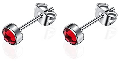 Artskin Orecchini a bottone in titanio G23 per donna Orecchini da donna Orecchini a bottone da uomo ipoallergenici senza nichel da 7 mm per orecchie sensibili
