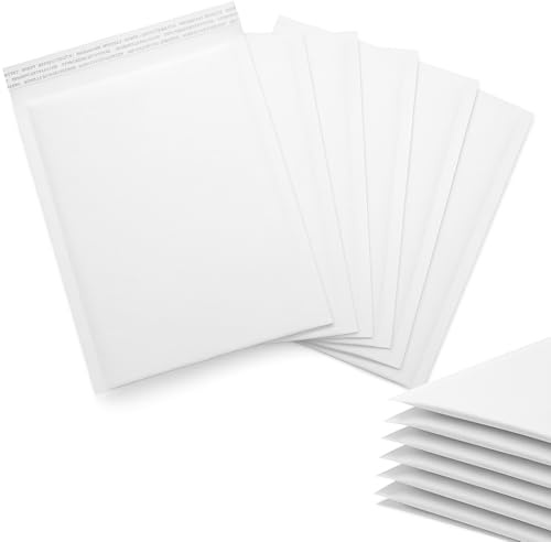 Postmaster Padded Envelopes A4 White Peel Seal Bubble Mailers 220x340mm, 10 Pack