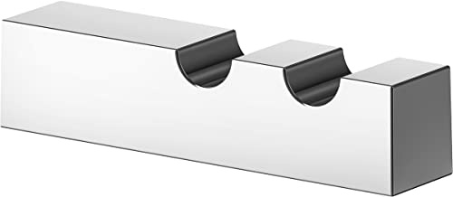 Keuco Handtuch-Haken aus Metall, Hochglanz-verchromt, für Badezimmer und Gäste-Toilette, moderner Wand-Haken für Handtücher und Bademäntel, Edition 90 Square | für Handtücher und Bademäntel, inkl. Schrauben und Dübel, Wandhaken zum Bohren