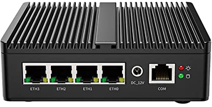 KINGDEL Mini PC senza ventola Quad Core Celeron N5105 Fino a 2,9 GHz 8 GB DDR4 RAM 128 GB SSD UHD Graphics Supporto 4K 4xUSB HD/DP 4xGigabit LAN Firewall Computer TV Box..