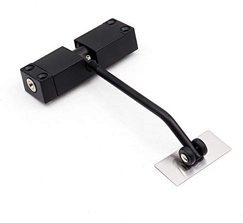 RaamKa TüRschließEr Türschließer aus Edelstahl mit automatischer Feder kann die Türschließer-Möbeltürbeschläge einstellen Automatischer TüRschließEr (Color : Noir)
