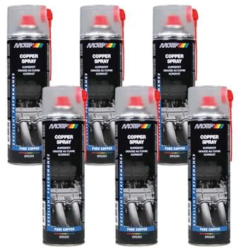 Motip 6X Kupferfett Sprühkupferfett Kupferpaste Sprühfett Kupfer Fett 500Ml