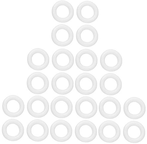 Operitacx 48stücke Styroporringe Für Weihnachtskränze Bastelzubehör Für Kreative Weihnachtsdekoration Für Erwachsene Vielseitig Einsetzbar Für Bastelprojekte Und Festlichkeiten