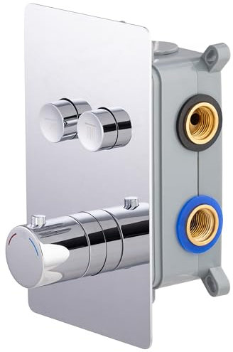 Mitigeur de douche thermostatique encastrable SWITCHEA chromé by eurosanit