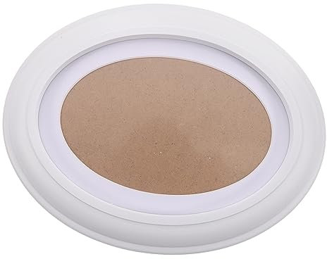 GRIRIW Ovaler Holzrahmen Für Wanddekoration Kreative Bilderrahmen Weiß Für Von Paaren Erwachsene Und Nahtloser Nägel Und S-nägel