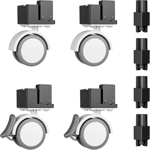 BUCATSTATE Universal-Rad- und Staplerzubehör, Käfigzubehör, das Bewegen und Stapeln Unterstützt, nur für BUCATSTATE-Hamsterkäfig 3,0, Gilt nicht für Cage 2,0 (Schwarz)